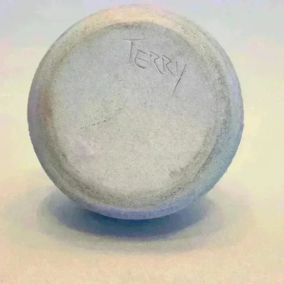 Studio Art Pottery signed hand thrown vase blue/purple wash - Picture 2 of 2